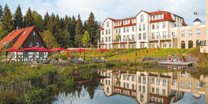 Naturhotel - Hoteltyp: BIO-Urlaubshotel - Hotelteich des Spa- und Wellnesshotels - Naturresort Schindelbruch