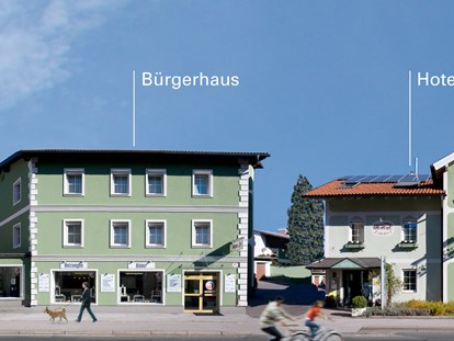Naturhotel - Bio-Küche: Bio-Frühstück - Salzburg-Stadt (Salzburg) - Unsere Gebäude - Das Grüne Hotel zur Post - 100% BIO