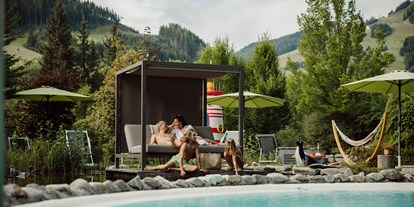 Naturhotel - Bio-Getränke - Kitzbühel - Gemütlichkeit zu zweit in der Relaxinsel - Gartenhotel Theresia****S