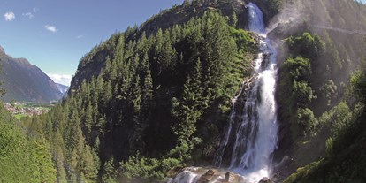 Naturhotel - Wellness - Ötztal - Der Stuibenfall - Tirols höchster Wasserfall - direkt unter unserem Hof - Bio & Reiterhof der Veitenhof