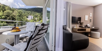 Naturhotel - Umgebungsschwerpunkt: Berg - Bad Herrenalb - Circular Living Designzimmer Falkenstein Deluxe - SCHWARZWALD PANORAMA