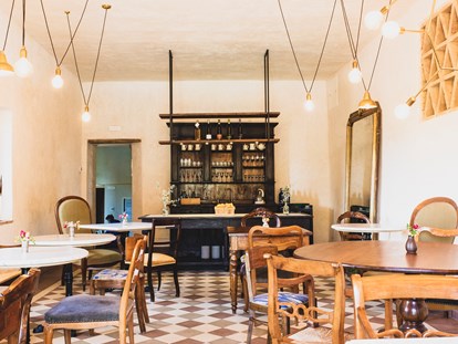 Nature hotel - Bio-Restaurant (nur für Hotelgäste): Öffentliches Restaurant - Tuscany - Agrivilla i pini in San Gimignano - Vegan Agrivilla I Pini