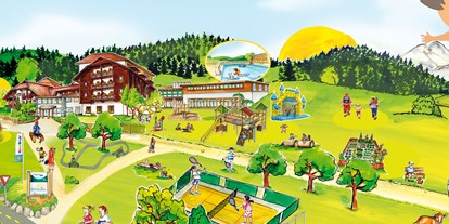 Naturhotel - Fitnessraum - Übersichtsplan des Biohotels - BIO-Kinderhotel Kreuzwirt