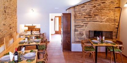 Naturhotel - Bio-Restaurant (nur für Hotelgäste): Restaurant für Hotelgäste - Lugo - Restaurant in der O Viso Ecovillage - O Viso Ecovillage - Hotel Ecologico Vegano