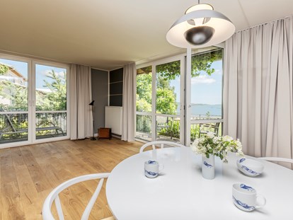 Naturhotel - Umgebungsschwerpunkt: Auf dem Wasser - Rügen - Land-Appartements
Viele unserer Appartements bieten einen schönen Ausblick auf die Bucht. - im-jaich Wasserferienwelt