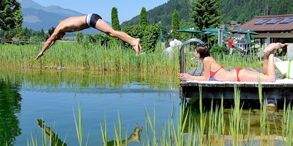 Naturhotel - Zertifizierte Naturkosmetik - Tiroler Unterland - Natur-Schwimmteich - Naturhotel Kitzspitz