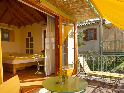 Nature hotel - Energieversorgung: CO2-Ausgleichszahlung - Peloponnese - BIO HOTEL Mani Sonnenlink: Bungalow - Bio Gästehaus Mani Sonnenlink