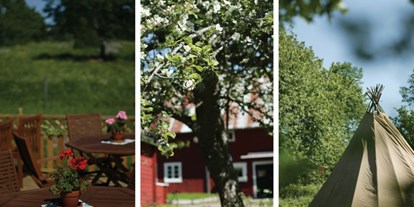 Naturhotel - Verpflegung: Frühstück - Schweden - Ein friedliches Öko-Feriendorf in Schweden. - Lilla Sverigebyn
