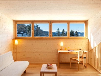 Naturhotel - Verpflegung: Frühstück - Tiroler Oberland - Mattlihüs Große Suite Holz100 - Biohotel Mattlihüs in Oberjoch
