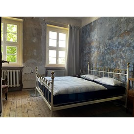 Biohotel: Doppelzimmer Blaues Zimmer - Gut Manderow