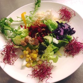 Biohotel: Salate aus der Bioküche - Biohotel Ucliva